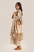 Multi-patterned patchwork jacquard coat